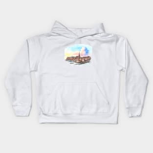 Medieval fortress Saint-Malo, Brittany, France Kids Hoodie
